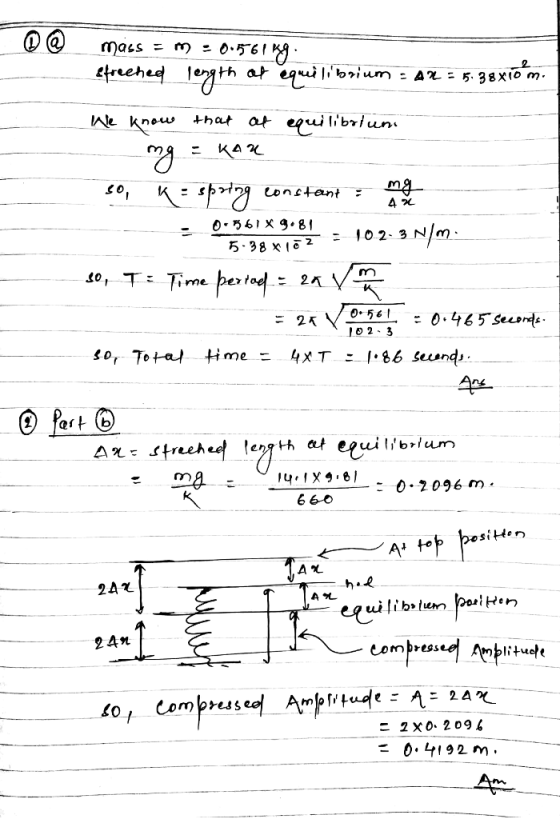 D @ mass-m=o.ning ra . O561 X 9.81 5-98 x 102- 3IN กา O2 3 498/ 6 6-0 0.2096m. 24 χ 24n 10, C merus こ2×0.2094 419 2m