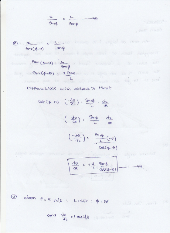 SmB EsrT tqma Differentiate uパTh 。°spect to dt dc dt dt de and de -ļrad