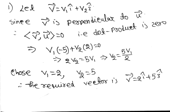 マ-v?+v +V23 Sinee くや>-0 i-e do-Pooduek ij 2eo V,()+V2 ()0 2 V2SV ehose 253 veefor is he euised