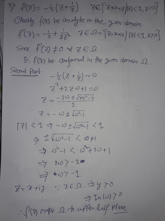 sy P(Z)= -1 (7+) 7€? Zsain|121<1,7»o} Clearly, f(2) be analytic in the given domain. f (2) 2 - 2 + 272 ZER 922 reiz | 121 <1