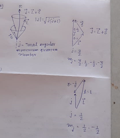 131-540 J = 2 + 3 SV I J - Total angular momentum quantum Wumber Nu po S-a my - - . - -
