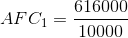 AFC_{1}= \frac{616000}{10000}
