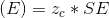 (E)=z_{c}*SE