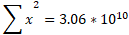 2 Σ = 3.06 * 1010