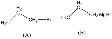IO
H3C
CH2 Mg Br
Hzc
CH — Br
(A)
(B)