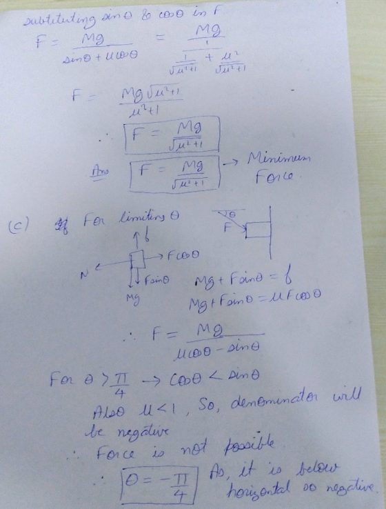ustiluting MO sntuuee 1 F Jutti Minimum > forto C) For limihry 16 NO Mgt Foine Mgtfono fceo faino Mg F= 4 Also u, So, denemen
