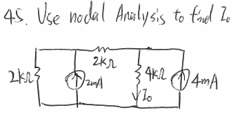 4S Use nodal Analyss to ad 2kn lo