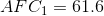 AFC_{1}= 61.6