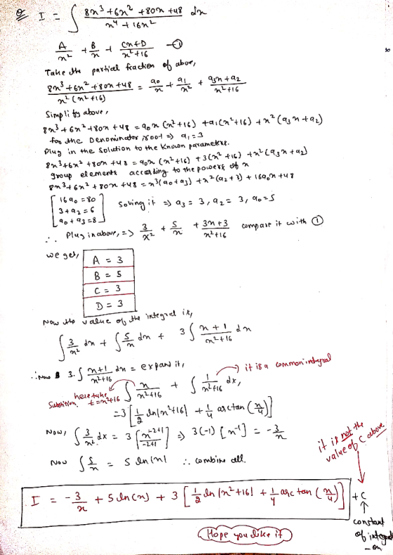 I = ( 873 +672 +80n +u8 din +672 A to not to be the o Take the partial fraction of about, gmdton? ts on tus . a terme + mome