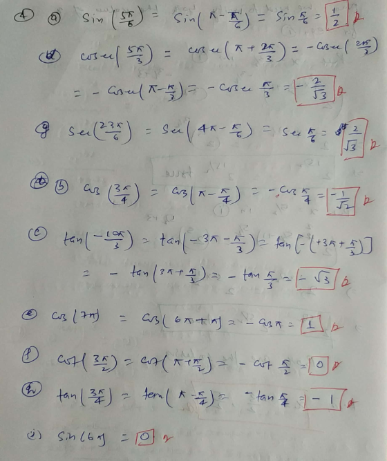 & Sin (s) = sin(-) = sine ho les coseel unu (*+29) =-co-() =- Cosul R-) = - cose 3 = 1 - 2 / 330 sullen) - sa ( 4-5) selfie a