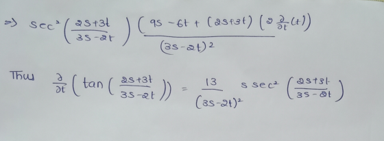 as sect 23+3+ ) 95 -67 + (2343) (24) (35-at) 2 35-at Thus ə ot 23+37 (tan ( 25131 35-at )) 13 s sec² (35-24) ( 35-at