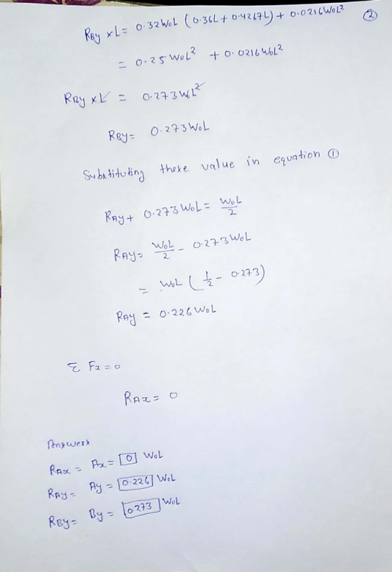 Reux Le 0.32 Wol (0-36L+ 0.42174) + 0.0216WoL? = 0.25 WOL? + 0.0216 Wol? Rby xX = 0.273 46t? RBY = 0.273 Wol in these value e