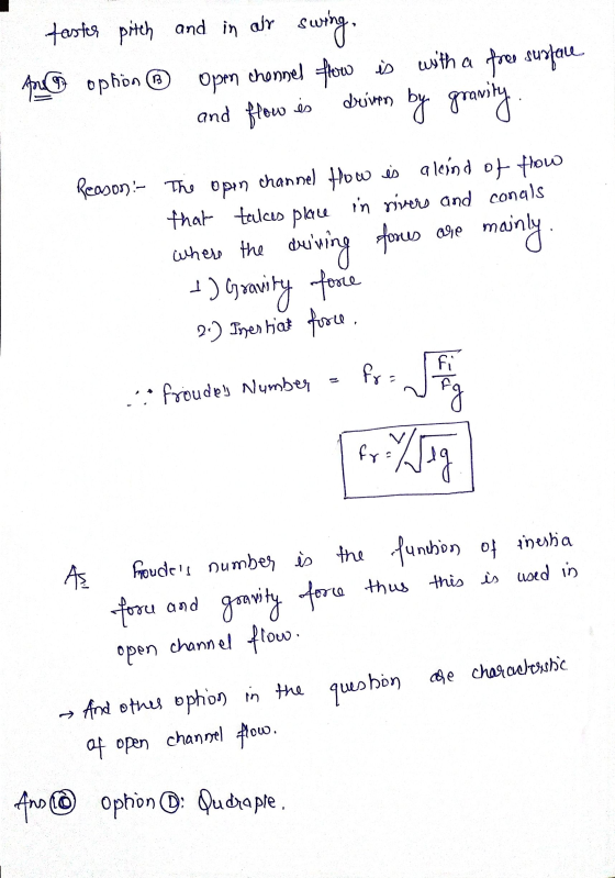 taster pitch and in alr swing. Am c ophön ® open channel flow is with a free surface es driven by gravity and flow Reason: Th