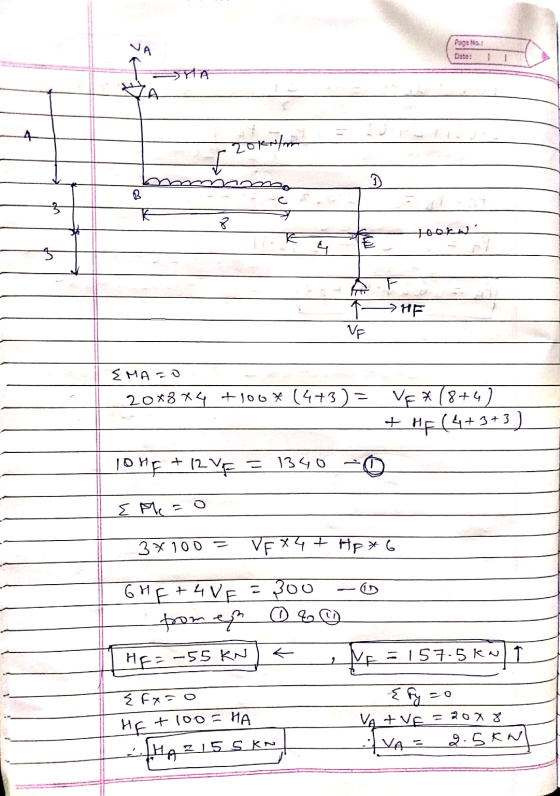 Page Date: 1 1 SHA 4 20km nao 3 K tookw 4 HE VF EMA=0 20x8*4 +100* (4+3) = Ve * (8+4) + HF (4+3+3) lOnE + 12 12VE 1340 E me a