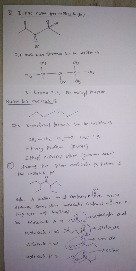 IUPAC name for molecule (E) rust By Its molecular formula can be written as CH3 сH 3 CH₃ CH CH - CH₂ Br Hz 3- bromo 2, 2, 4 t