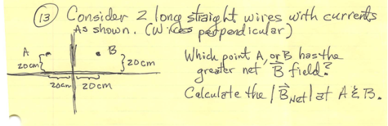 (3/Considor Z on tra wires wrth cur As show n·(Waks pe pend icular) 2D cm Zo cm alcula te we