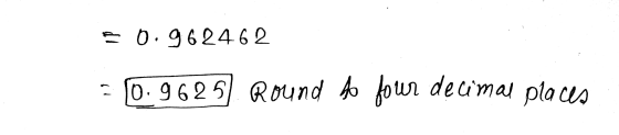 = 0.962462 - 10.9625) Round to four decimal places