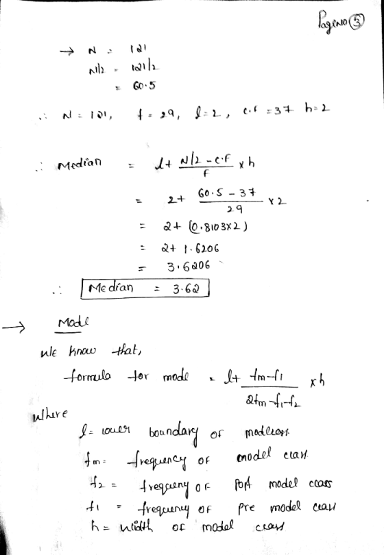 Paginn → N Nils malla 60-5 1:29, , ef - 37 ha 2 i N101, . Median = d+w/2-cif xh = • = . Go.5-37 -Y2 29 2+ 0.8103X2) 2+ 1.6206