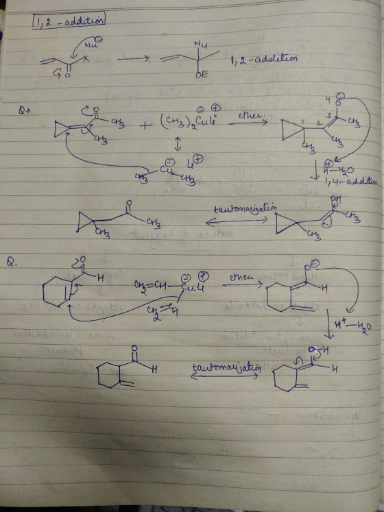 11,2 - addition de O ca ab ether -cth & (CH₂), Culi am citats addition tautomarization om Cy=cu gull ernen H + 4.0 tautomatiz