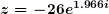 \small \boldsymbol{ z =-26e^{1.966i}}
