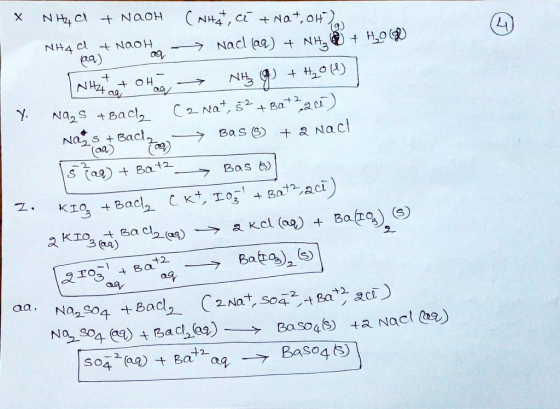9) ㄥ ea) +2 Na Bac ta Nacl 9.) Baso4(9) Baso4 Ng2-sa eq) t BacI.ag)-→