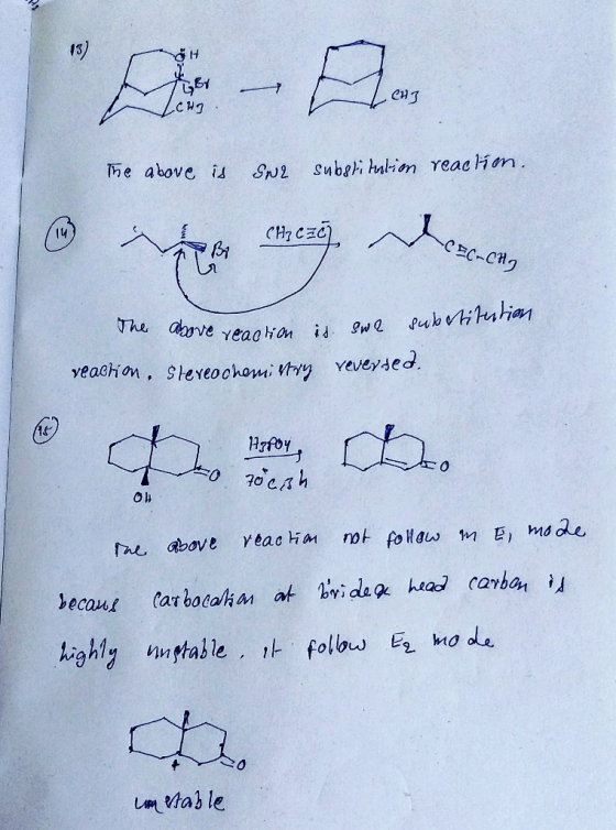 SH 51 CH3 сид The above is Spul subgritulion reaclim. (1) Czeze CH₃CZC den -CEC-CHg play / The above reaction is sw2 sube vea