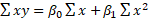 Σxy = βοΣ +β, Σx?
