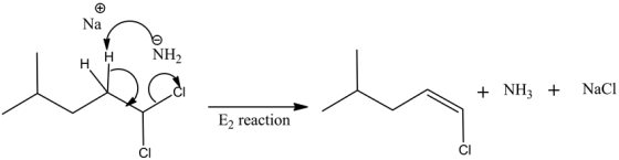 Na
NH2
Hн
+ NH3 + NaCl
E2 reaction