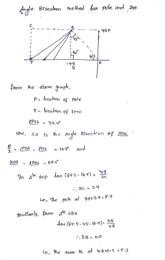 Anale Bfseckon mehad foa pole and 2o 46 P -4.3 focm lhe above Sraph, P: locator? Pole Abco , SA fs }he angle Brsectron of Sc