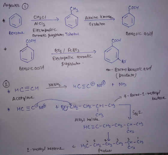 CH COOH CM3cl 木1,11 AI cl.3 AlCl Alkalne kme en2ua Elephellie ccoH co서 ラ Bubghketen By ( productフ 2 NQ NH2 Acetylene CH Cns e