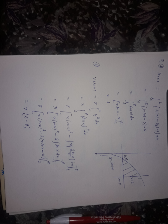 I Area = (y (n) - Yg !)) da je (en (on) - o) du = enladu - е. Inal [xlma - ne yaln(n) Shriram Honda Auth. Dealer: BONOK volu