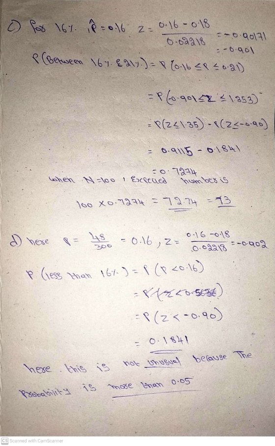 o for 167. ,8 = 0.16 0.16 0.18 -6.90171 6.02918 -0.gol P (Between 167.821.)=P(0.16 58 4 0.21) = P6.90158 2 1853) :P(22\-35) -