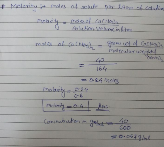 苌Molan+y ta males at salute per lites of solution mcltcular eijul 440 164t mola ity- O-24 …964 or 6 Ans on iw 600