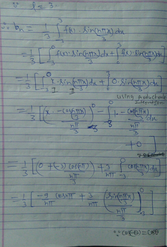 I foco. Sinchith) du will 3 3 f(x) sincetto dx+ fx) Sirhinde 3 O that sinceta de 3 k-sinfnte) de to. Sinhita) 31 3 using prod