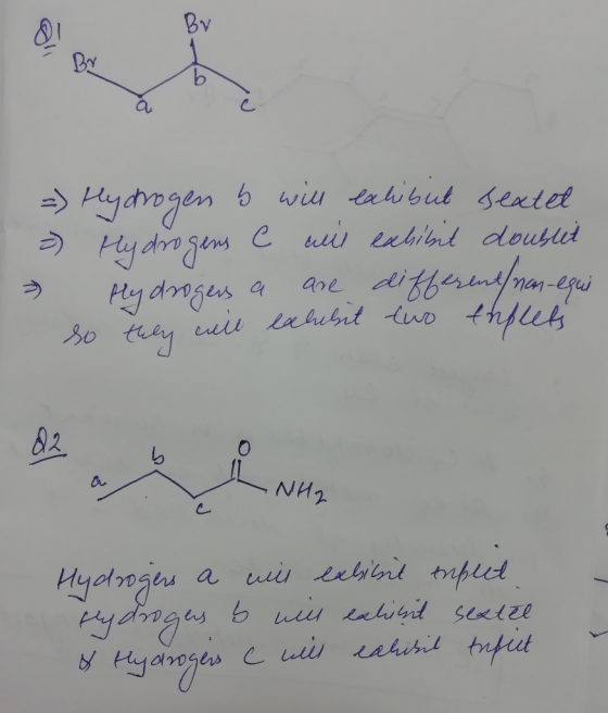 Bv By hydrogen 6wiu tahbut sextet Hy dro gans C enbibnl dousd ditperntn ane Hly 82 a NH2 a uis lebibi tuplet Mydrogis