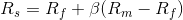 R; = R + B(Rm – R)