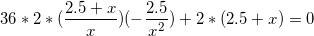 25+ 36 +2* )+2* (2.5 + r) = 0