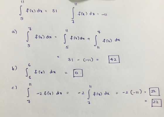 ( ſ fraldas 31 f(x) dx = 31 Smdan fm) dne 11 ۴ ( eraldr & fa da ها 5 ا 31 - 1) - (42) 31 - ( 42 ف د - د ده (8) a) x = -2 -1)