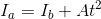 I_a=I_b+At^2