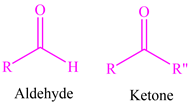 R
R
R
Aldehyde
Ketone