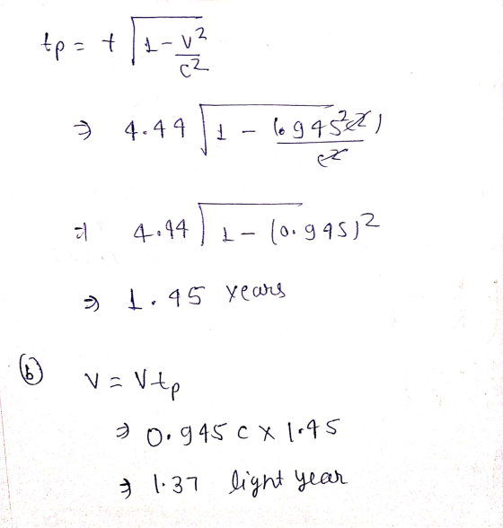 3 4.4911-609952 ez at 4.44 ) t-logas? 1.45 years v=Vtp 90.9450 X 1145 & 1.37 light year