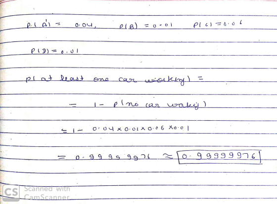 : زم )2 0; 0, (2) م أو هن - ا ن . 3 - ( )P - زد )P 6:| pl at least can working こ P Ino مه ) car wakj 0.04*X 0.06x0.01 دوووووو