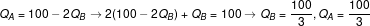 100 100 QA 100 2Q8 2(100 2QB) + QB 100 QA Qa 3 3