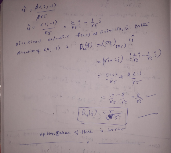 R<2,-1) u Det is! - to rr inthe 1 < 2,-1) rr Diretimal de nuntive finu) flm4) at Point 12, 1) (4,-2) u CA (211) direction of