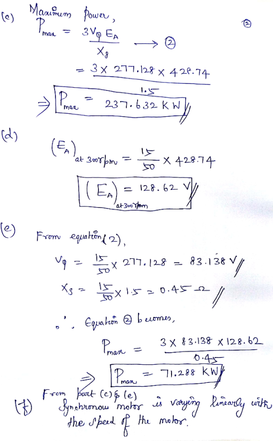 les Marimum power, max = 3 The EA Xo ③ Х - 3x 277.128 x 426.74 - 1.5 237.632 kWh mar Pande = 237.633 kwy (En Det serben 428.7