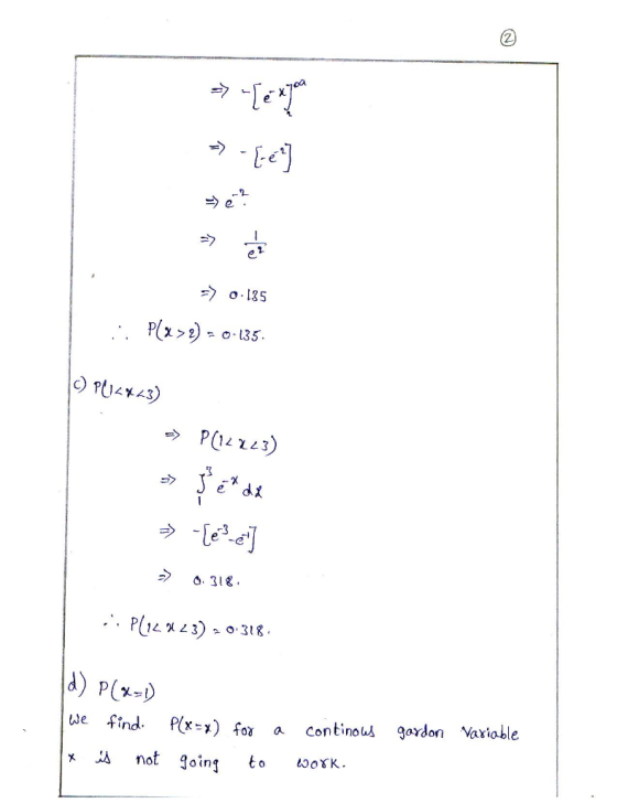 oa -2 135 P(x29..。.135 P4141) -e 之 318. P1,LX13),。。31g ue find Px) fx a continous 9oydon Variable x A not Jaintto woK