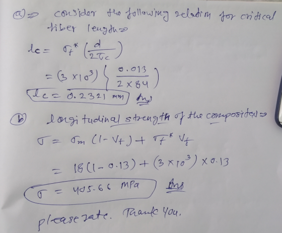 for critical @s consider the following relation liber lengths de = of* (at) = (3x103) (2013) Ples 22321 mm 7 ms o longitudina