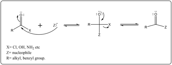 スリーピース
-N
X=CI, OH, NH, etc
Z= nucleophile
R= alkyl, benzyl group.