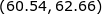 \LARGE (60.54, 62.66)