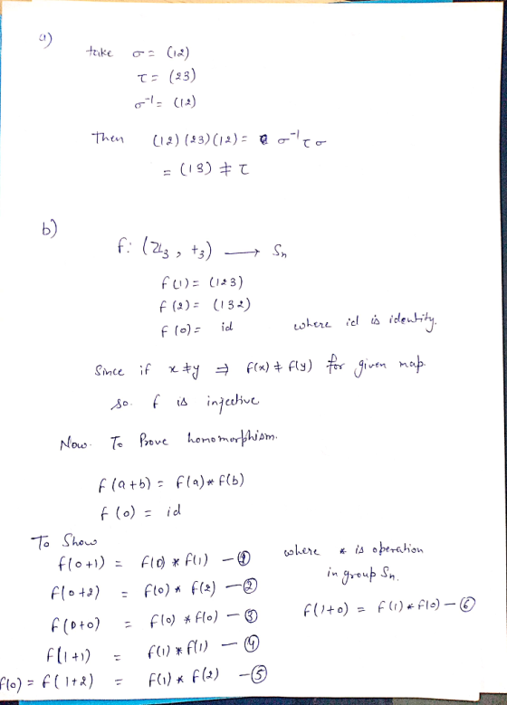 take o. (12) TE (23) ot= (12) EYESALANAN then (12) (23) (12) = c olto R (13) #T BENEV fi (ziz, tz) — Son f(1) = (123) f(2)= (